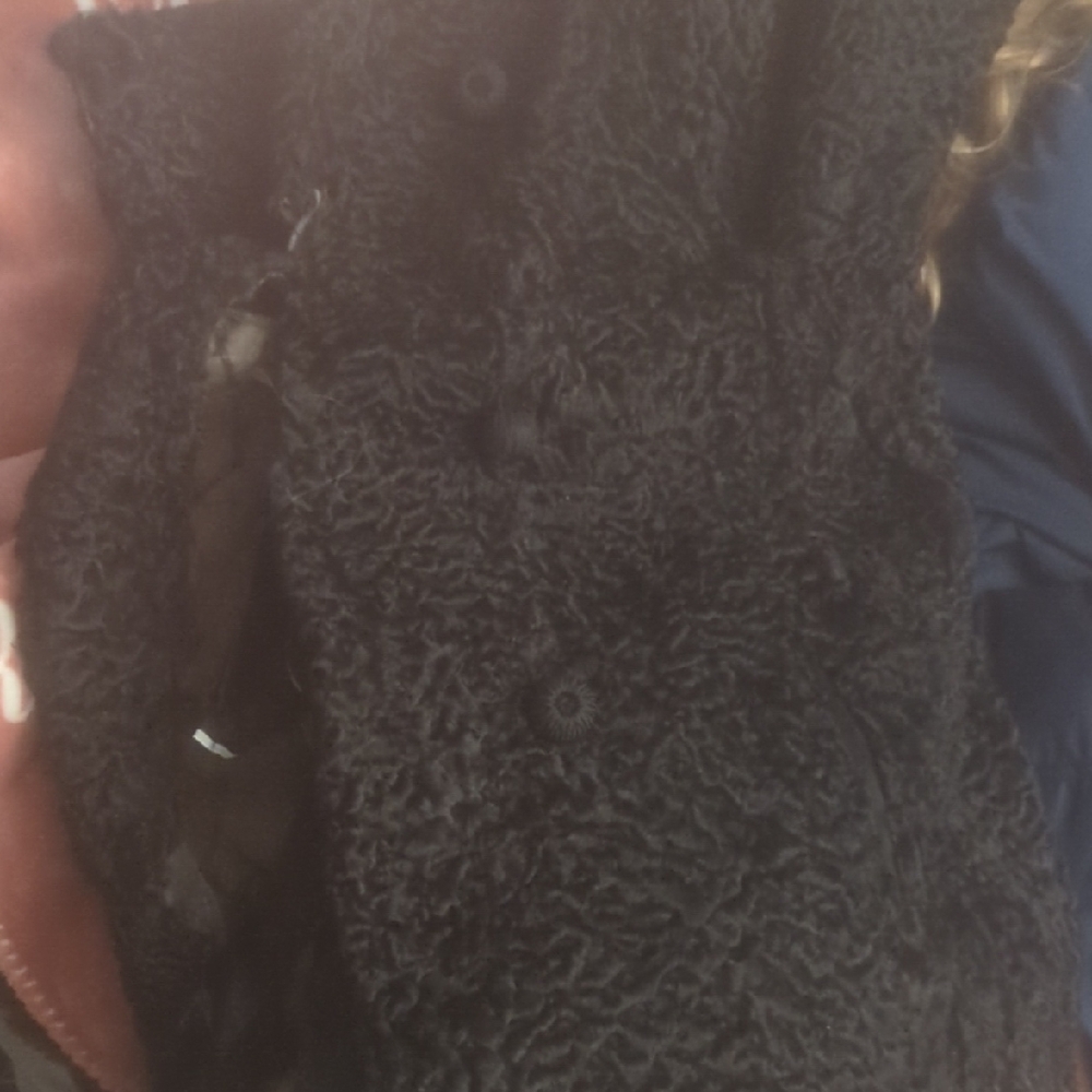 Black Textured Coat